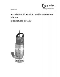 Salvador IOM Manual Grindex Pumps Australia