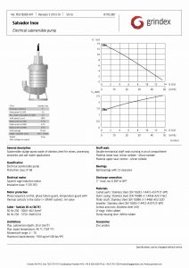 Data Sheet for Grindex Salvador Inox Pump